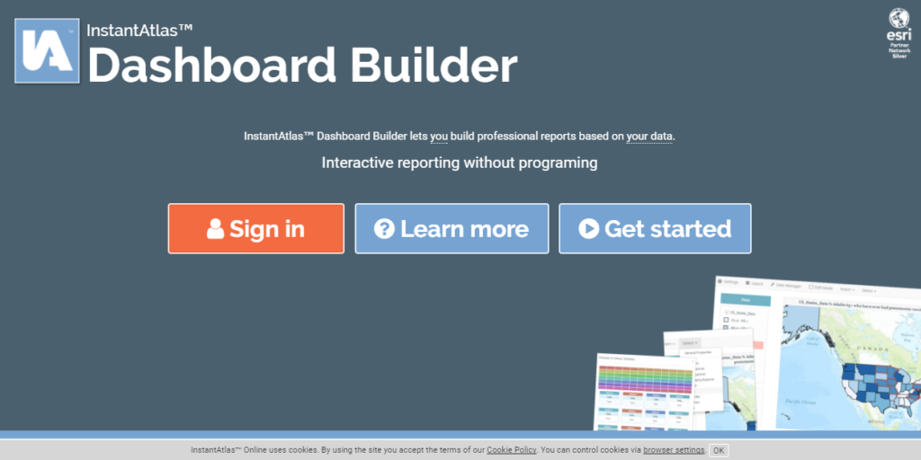 Dashboard Builder Login Screen