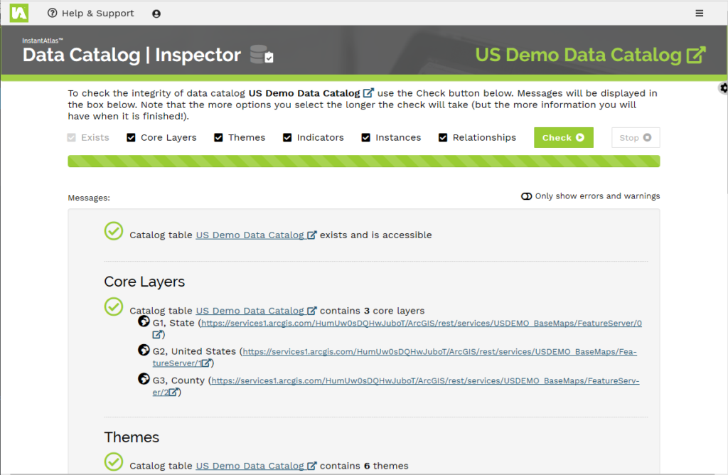 Getting started with the InstantAtlas Data Catalog using US example ...