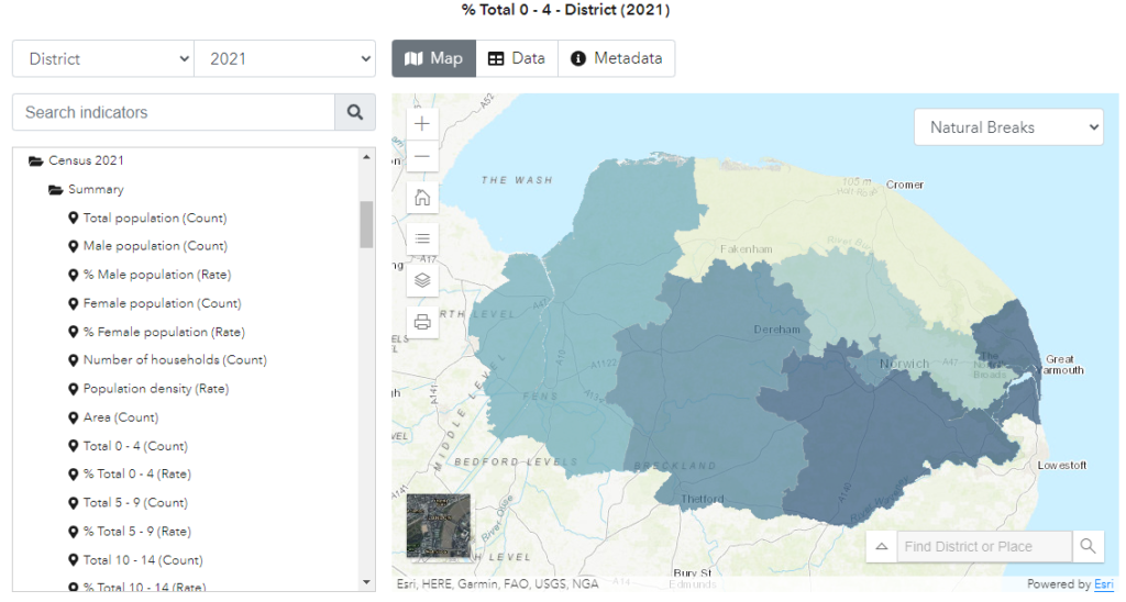 Map Explorer with Census 2021 data